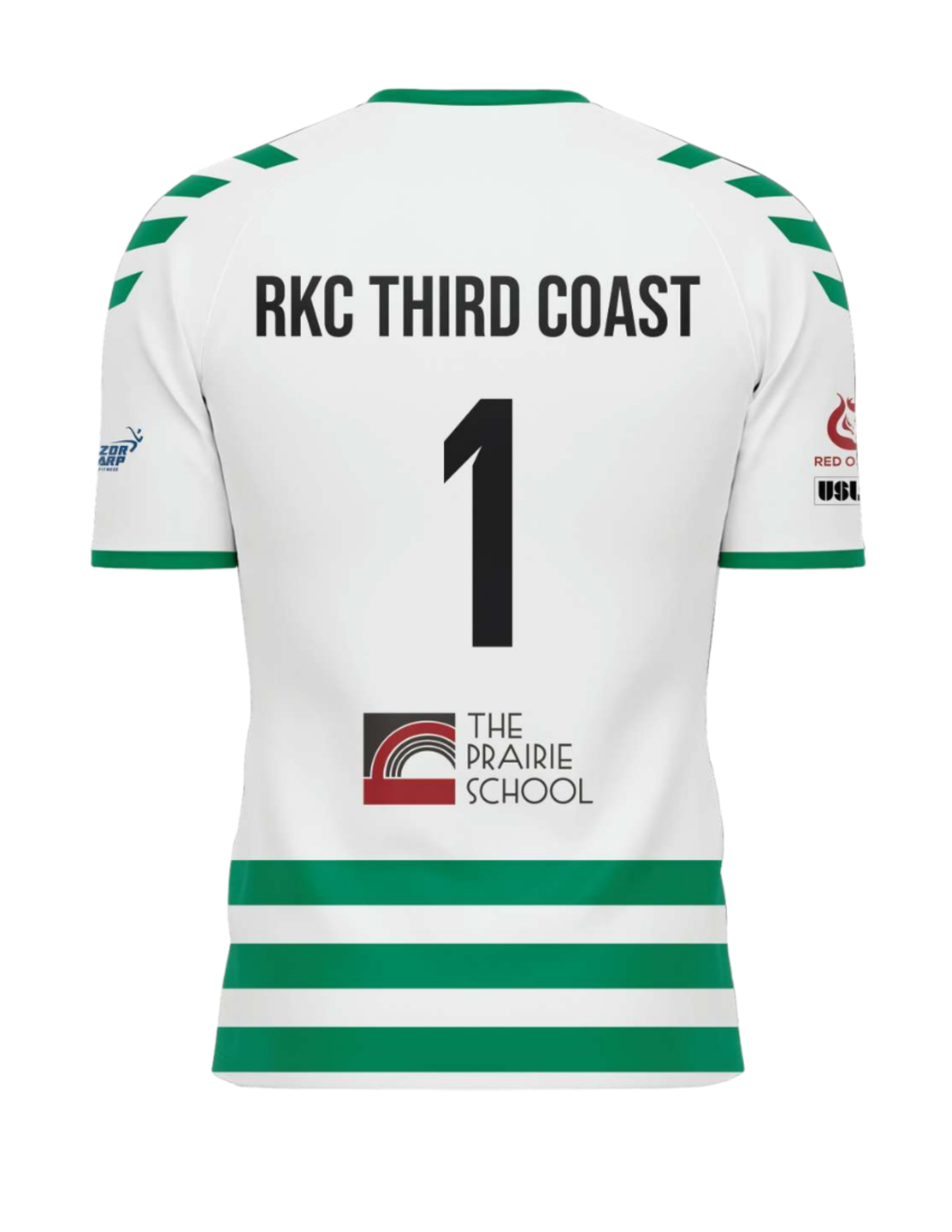 2026 RKC Jersey - Alternate Green & White - For Sale at Games only